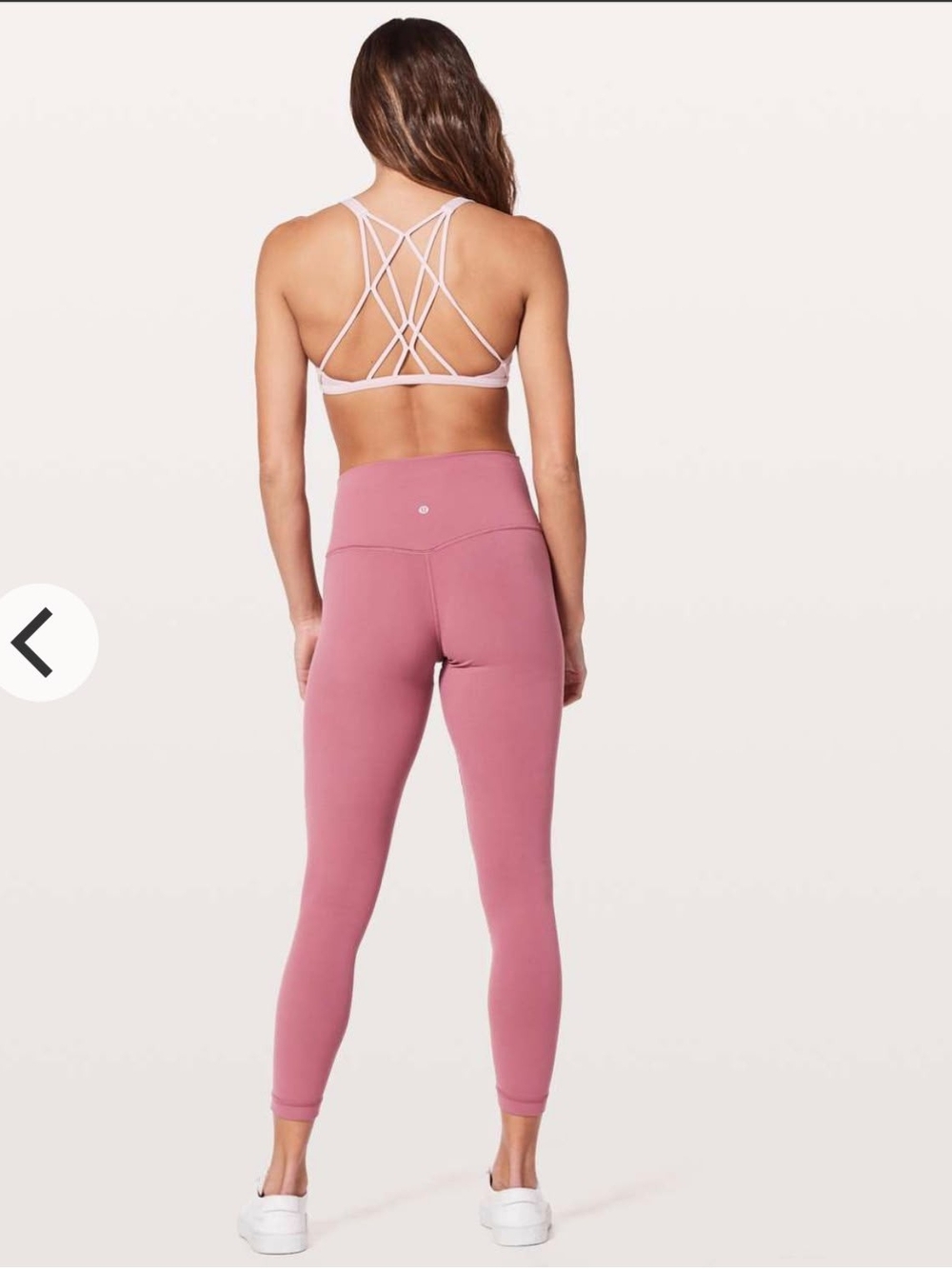 Lululemon Align HR Crop 21 High-Rise Pink Puff Yoga Pants Leggings Size 6 Nulu